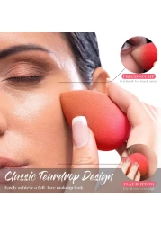 BEAKEY Makeup Sponge 5 Pcs Set LatexFree Boun Boun Beauty Sponge for Blending Makeup Sponges for Foundation Liquid Cream and Powder Blender for Enhanced Make Up Application Halloween Makeup Tools
