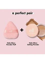 elfHalo Glow Powder Puff Soft Reusable Powder Puff For Applying Loose Or Pressed Powders Easily Conforms To The Face Vegan Crueltyfree