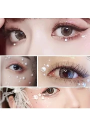 TuNan 1730pcs Clear Rhinestones Pearl Stickers Self Adhesive Crystal Stickers Diamond Stickers Bling for Face Beauty Makeup Nail Art Cell Phone DIY Crafts