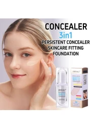 Liquid Concealer for Full Coverage, High Definition Color Corrector, Long Lasting, Waterproof Matte Makeup Concealer