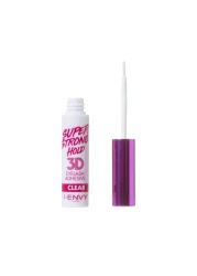 iEnvy by KISS Super Strong Hold 3D Strip Lash Glue Waterproof BrushOn False Eyelash Adhesive LatexFree LongLasting Easy Application Ideal for Sensitive Eyes Clear