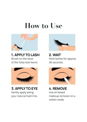 AOA Studio Eyelash Lash Glue Enhancers 4pcs Strip Lash Adhesive Strong Hold Water Proof Formula No Irritation Latex Free Long Lasing Quick Dry Eyelash adhesive 017oz Each 4 Pack Clear