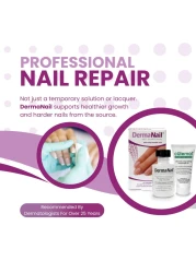 DermaNail Nail Strengthener Cuticle Cream Set Fingernail Care Kit with Liquid Nail Strengthener Cutemol Cream 115g Sample Healthy Growth Repair for Brittle Damaged Thin Peeling Nails