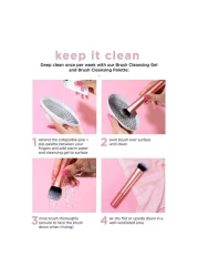 Real Techniques Mini Brush Duo For Foundation Blush 2 Piece Set