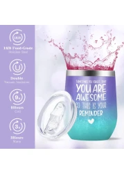 Gifts for Women Birthday Gifts for Women Spa Gifts Baskets for Women Bubble Bath and Body Gifts Set for Women Lavender Gifts for Mom Her Female Sister Mother Teacher Wine Tumbler Purple Gifts