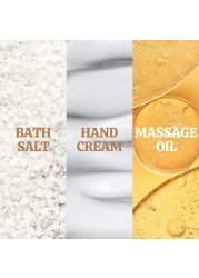 Gifts for Women BFFLOVE Gift Set for Women 5pcs Cherry Blossom Spa Set Birthday Gifts for Women with Massage Oil Scented Candle Bath Salts Hand Cream Mothers Day Gifts