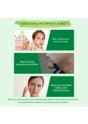 Organic Aloe Vera Soothing Gel Natural Moisturizer for Skin and Hair Effective for Sunburns Razor Burns NonGreasy Formula DIY Skincare Made in Korea Pouch Type1Pack