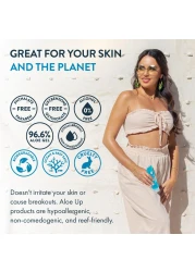 ALOE UP Aloe Ice Sunburn Relief Jelly Face and Body Organic After Sun Gel With 966 Pure Aloe Vera Gel Reef Safe Alcohol and FragranceFree 4 Oz