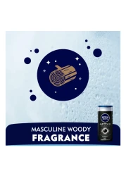 نيڤيا للرجال جل الاستحمام أكتيف كلين تشاركول،، برائحة خشبية، 250 مل عبوة مزدوجة