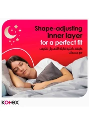Kotex Natural Ultra Thin Pads 100% Cotton Pad Overnight Protection Sanitary Pads with Wings 14 Sanitary Pads