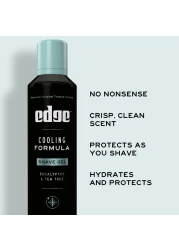 EdgeShave Gel for Men Cooling Eucalyptus Tea Tree 7oz 3 Pack Shaving Gel For Men That Moisturizes Protects and Soothes To Help Reduce Skin Irritation Packaging May Vary