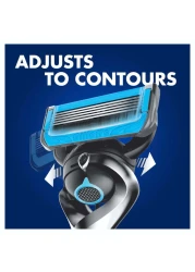 جيليت بروشيلد 5 تشيل تعبئة شفرات لماكينة الحلاقة 4 قطع