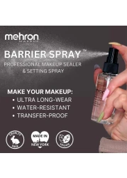 Mehron Makeup Barrier Spray Setting Spray for Makeup Makeup Setting Spray for Face 1 fl oz 29 ml