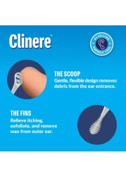Clinere Ear Cleaners 10 Count Earwax Remover Tool Safely and Gently Cleaning Ear Canal at Home Ear Wax Cleaner Tool Itch Relief Ear Wax Buildup Works Instantly Exfolimates Earwax Cleaners