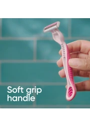 Gillette Simply Venus 3 Plus Disposable Razor Pink 8 Razors