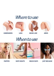 VEET Sensitive Skin Hair Removal Cream For Women Painless Bikini Hair Removal Gel Dermatologically Tested Depilatory Cream For Bikini Line Legs Arms Underarms 135 FL OZ Pump Bottle with Tool