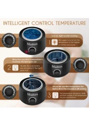 Waxing Kit for Women Madors Wax Warmer Hair Removal Kit with Intelligent Temperature Control Wax Machine and Hard Wax Beads