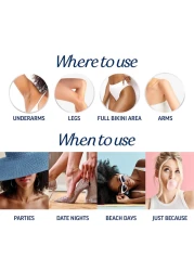 VEET Professional 2 Minute Hair Removal Cream For All Skin Types with Shea Butter Effective Full BikiniPubic Hair Removal Gel Dermatologically Tested 135 FL OZ Bottle wSpatula Purple