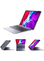 Doqo Smart Detachable Keyboard Case for Apple iPad Pro with Trackpad with RGB Backlit Keyboard,Advanced 5.1 Bluetooth, Protective case with Apple Pencil Holder(12.9 Inch/Detachable)