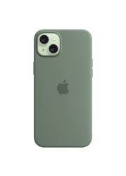 Apple Silicone Case Cover With MagSafe For iPhone 15 Plus Cypress