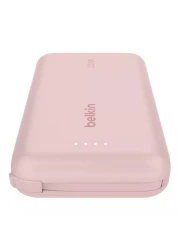 Belkin BoostCharge Power Bank with Integrated Cable Pink 10000mAh 20W