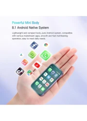 هاتف SOYES XS15 Mini الذكي - أصغر هاتف أندرويد بشاشة 3.0 بوصة في العالم، هاتف محمول ثنائي شريحة الاتصال مفتوح، ذاكرة وصول عشوائي سعتها 2 جيجابايت، ذاكرة وصول عشوائي سعتها 16 جيجابايت