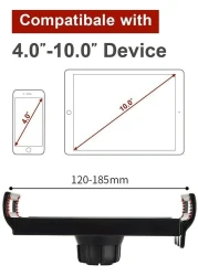 The Mohrim Adjustable Phone Tripod Floor Stand/Holder/Mount, Selfie Stick With Flexible Gooseneck