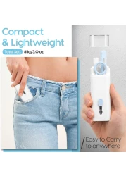 منظف ​​الكمبيوتر المحمول، مجموعة تنظيف لوحة المفاتيح 7 في 1، مجموعة تنظيف سماعات أذن الكمبيوتر المحمول، فرشاة الغبار للكمبيوتر اللوحي والشاشة بما في ذلك المسح الناعم والمسح