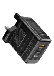 سيلايريز شاحن غان 2 بيدي باللون الأسود بقدرة 45 وات مع كابل شحن باللون الأسود بقدرة 60 وات