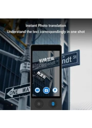 Language Translator Device Support for 138 Languages Real Time Offline/Online Instant Two Way Voice and Photo Translation 4&rdquo; Touchscreen for Travel, Business, and Language Learning
