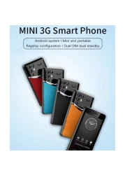 هاتف ذكي صغير يعمل بنظام أندرويد - هاتف محمول مفتوح من الجيل الثالث، بشاشة لمس مدمجة مقاس 3.0 بوصة، يدعم شريحتي اتصال، واي فاي وبلوتوث