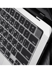 US Version Arabic Keyboard Cover for MacBook Air 15/13.6" 2022,2023 Model A2941/A2681 &amp; MacBook Pro 14" 2023,2022, Model A2442, A2779 M1 &amp; MacBook Pro 16" 2023,2022, Model A2485,A2780 M1, Black