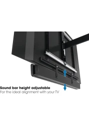 Vogel's Sound 3550 Universal Soundbar Mount Also Fits Bose 500/700 Sonos Arc/Beam/Playbar Samsung Sony LG And JBL For Vesa 100 To 600 Max. 14.3 Lbs (6,5 Kg)