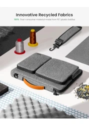 Tomtoc 360 Protective Laptop Shoulder Bag For 13-Inch Macbook Air M2/A2681 M1/A2337 2022-2018, Macbook Pro M2/A2686 M1/A2338 2022-2016, 13-Inch Surface Pro 9/8/X/7+/7/6, Water-Resistant Case