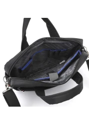 Senator 15 inch Nylon Shoulder Laptop Bag Light Weight Water Resistant with RFID pockets KH8115 Black