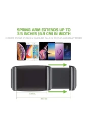 حامل هاتف بمرآة الرؤية الخلفية للسيارة، يدور 360 درجة، حامل متعدد الوظائف للهاتف وحامل GPS حامل هاتف السيارة العالمي لجميع الهواتف الذكية