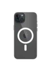 Apple Silicone Case Cover With MagSafe For iPhone 15 Plus Clear