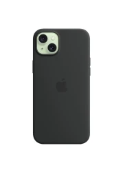 Apple Silicone Case Cover With MagSafe For iPhone 15 Plus Black