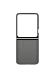 سامسونغ غطاء سيليكون مع حلقة لجهاز غالاكسي فليب 6 - رمادي