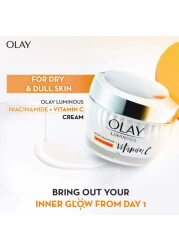 أولاي لومينوس نياسيناميد + فيتامين C مرطب للوجه أبيض 50 غرام