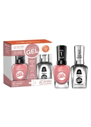 Sally Hansen Miracle Gel Nail Colour Mauve - olous and Miracle Gel Top Coat 14.7ml+14.7ml
