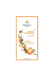 Yardley Sandalwood Luxury Soap Yellow 100g Pack of 3