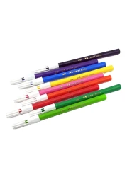 Faber Castell Colour Pencils 12 PCS with Wax Crayons 12 PCS and Fibre-Tip Colour Markers 12 PCS and 120 GSM Drawing Book