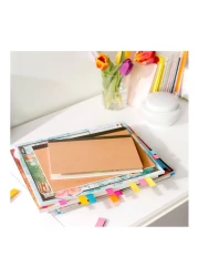 بوست إت مؤشرات الصفحات 670-5AN. بأبعاد 0.5 × 1.75 بوصة (12.7 مم × 44.4 مم). ألوان متنوعة، 5 ألوان في الحزمة