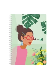 Oxford Spiral Wired Notebook Horizon Assorted 148x210mm 120 Pages