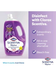 Clorox Scentiva Disinfectant Floor Cleaner, Tuscan Lavender, 3L