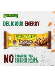 نايتشر فالي لوح بروتين الفول السوداني والشوكولاته، 40 غرام حزمة من 4