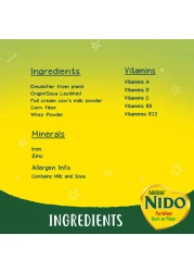 Nestle Nido Fortified Milk Powder Rich In Fiber Pouch 750g