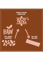 ناكد لوح كاكاو ديلايت الخام بالفواكه والمكسرات، 35 غرام