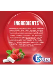 ريغلي إكسترا علكة بنكهة الفراولة 14 غرام حزمة من 30